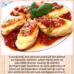 Culurgiones, traditioneel gevulde Sardijnse pasta