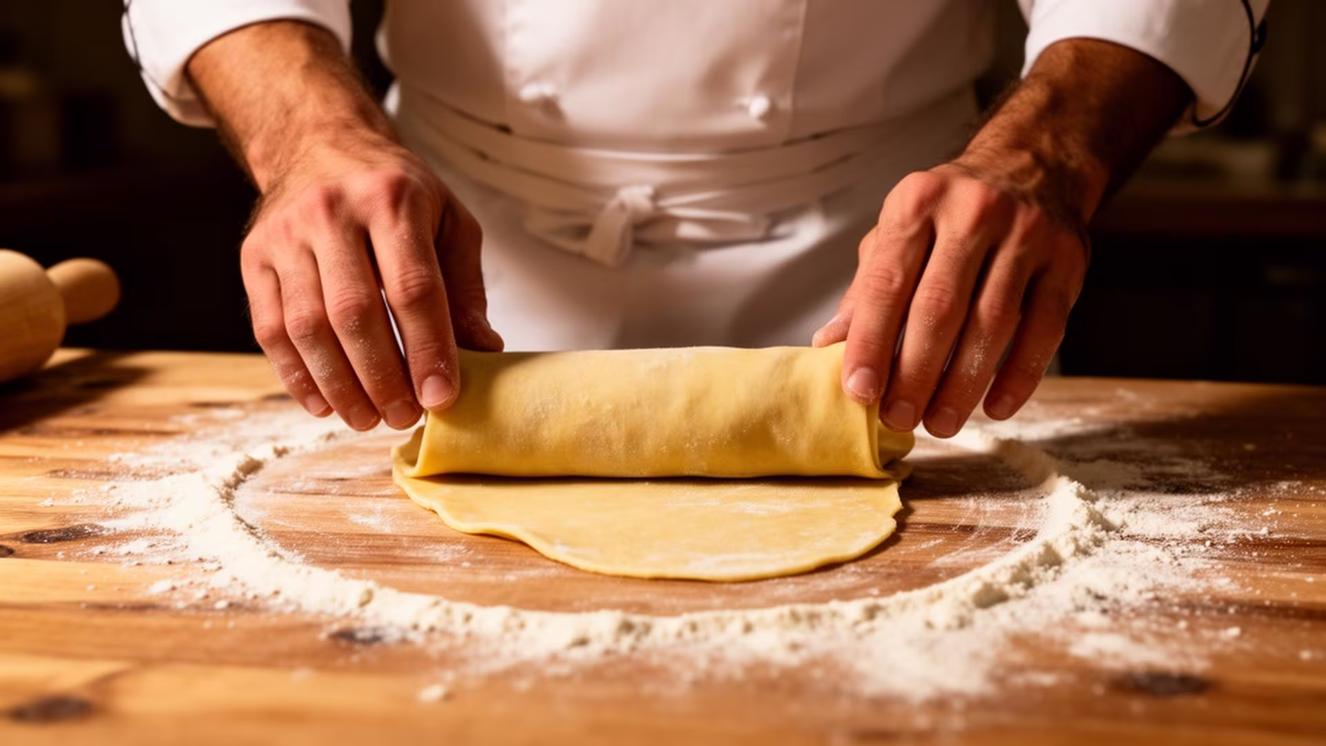 Chef rolt verse pasta